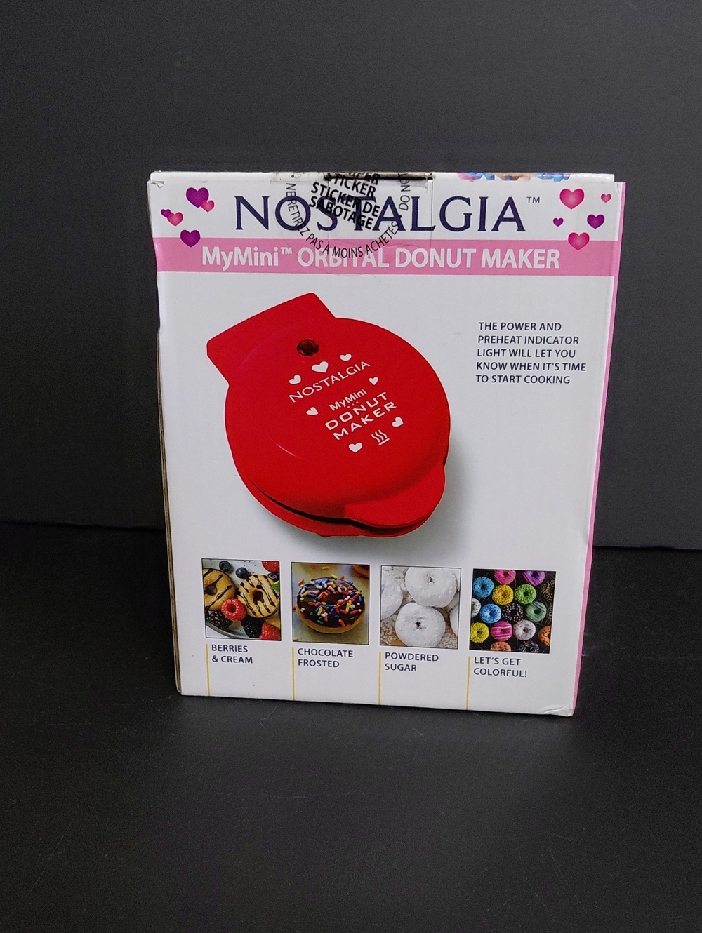 Nostalgia Red Mini Donut Maker